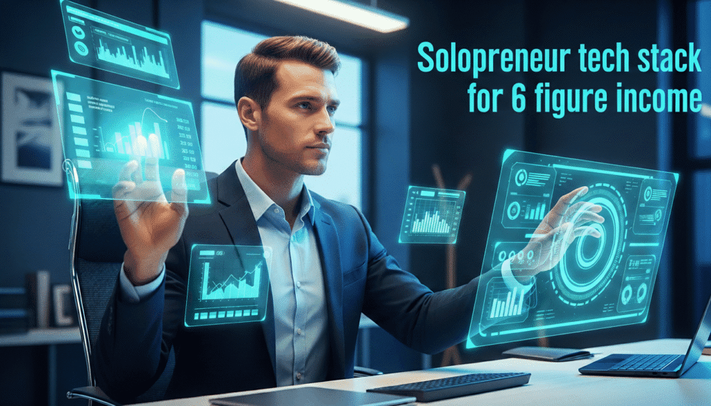 Solopreneur tech stack for 6 figure income