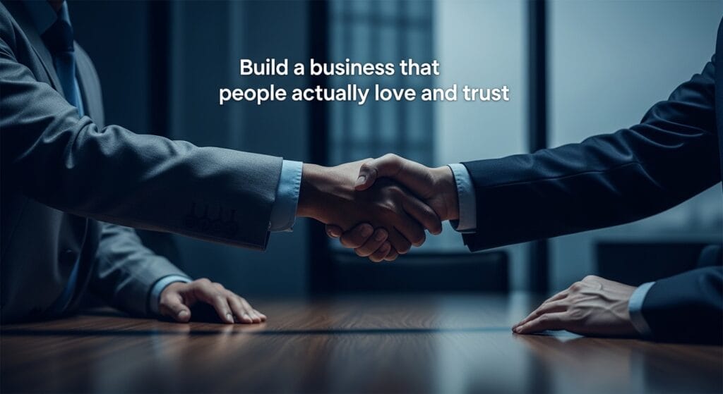 Build a business that people actually love and trust