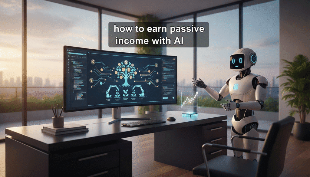 how to earn passive income with AI