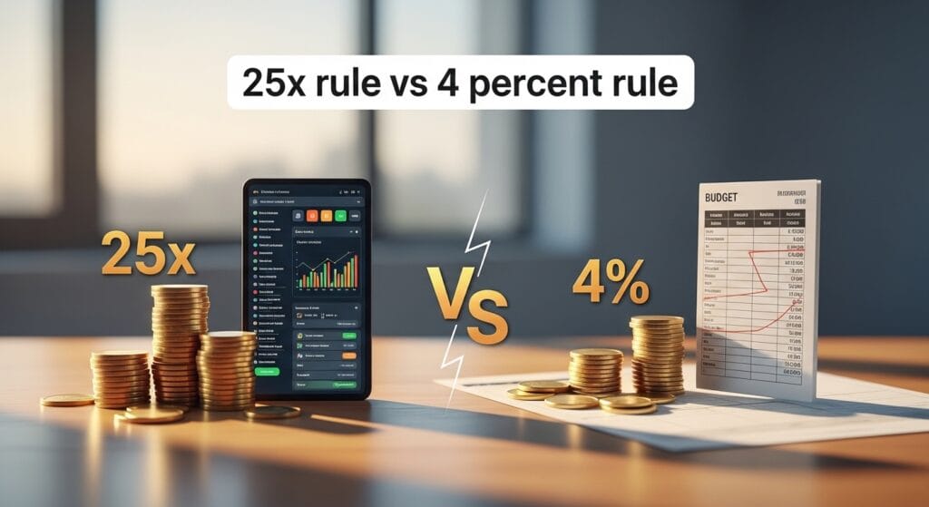 25x rule vs 4 percent rule 