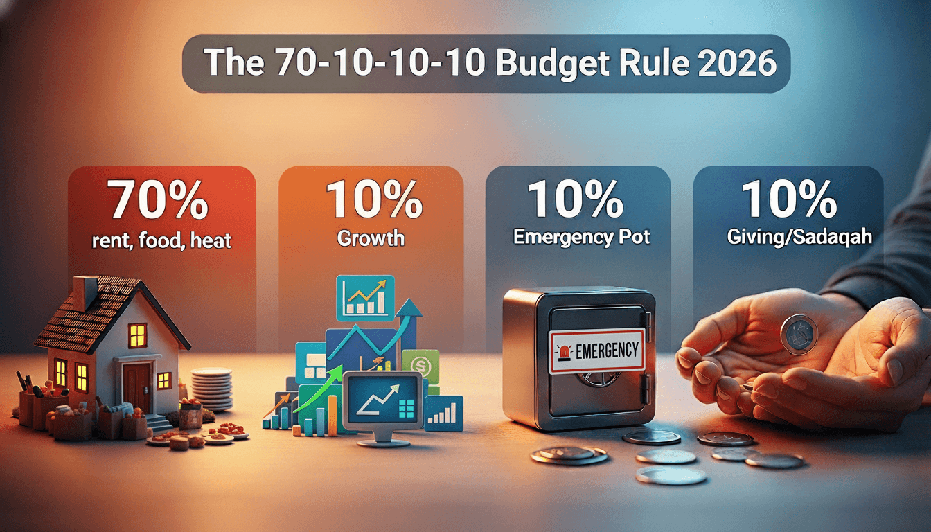 Stop Living Paycheck to Paycheck: The 70-10-10-10 Budget Rule Explained for 2026