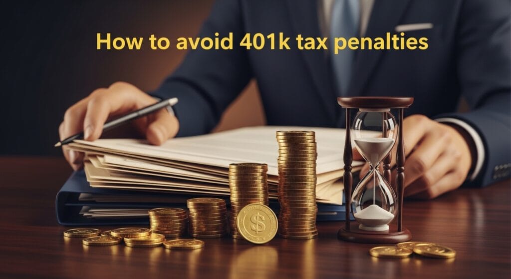 how to avoid 401k tax penalties 