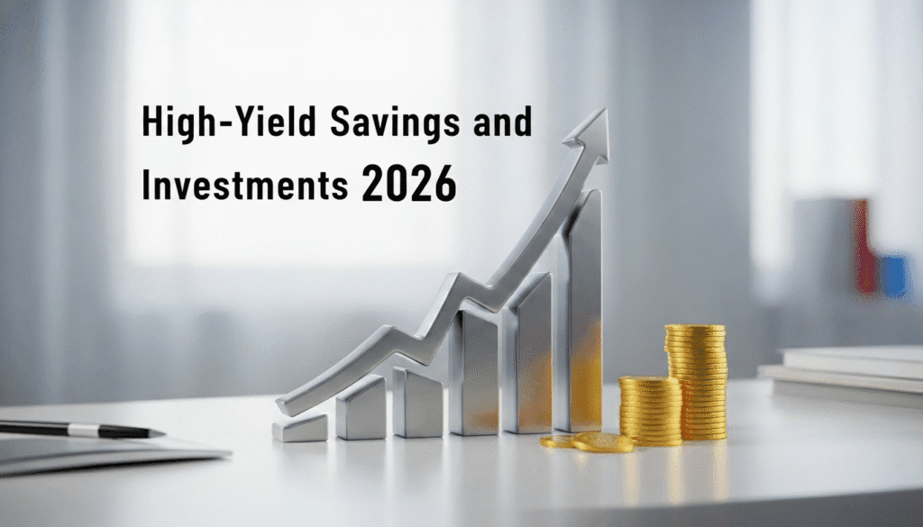 A visual representation of the Asset-First Growth Engine in 2026, showcasing High-Yield Savings and Investments strategies to build passive wealth and long-term financial security